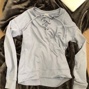 Gray Purple Long Sleeves